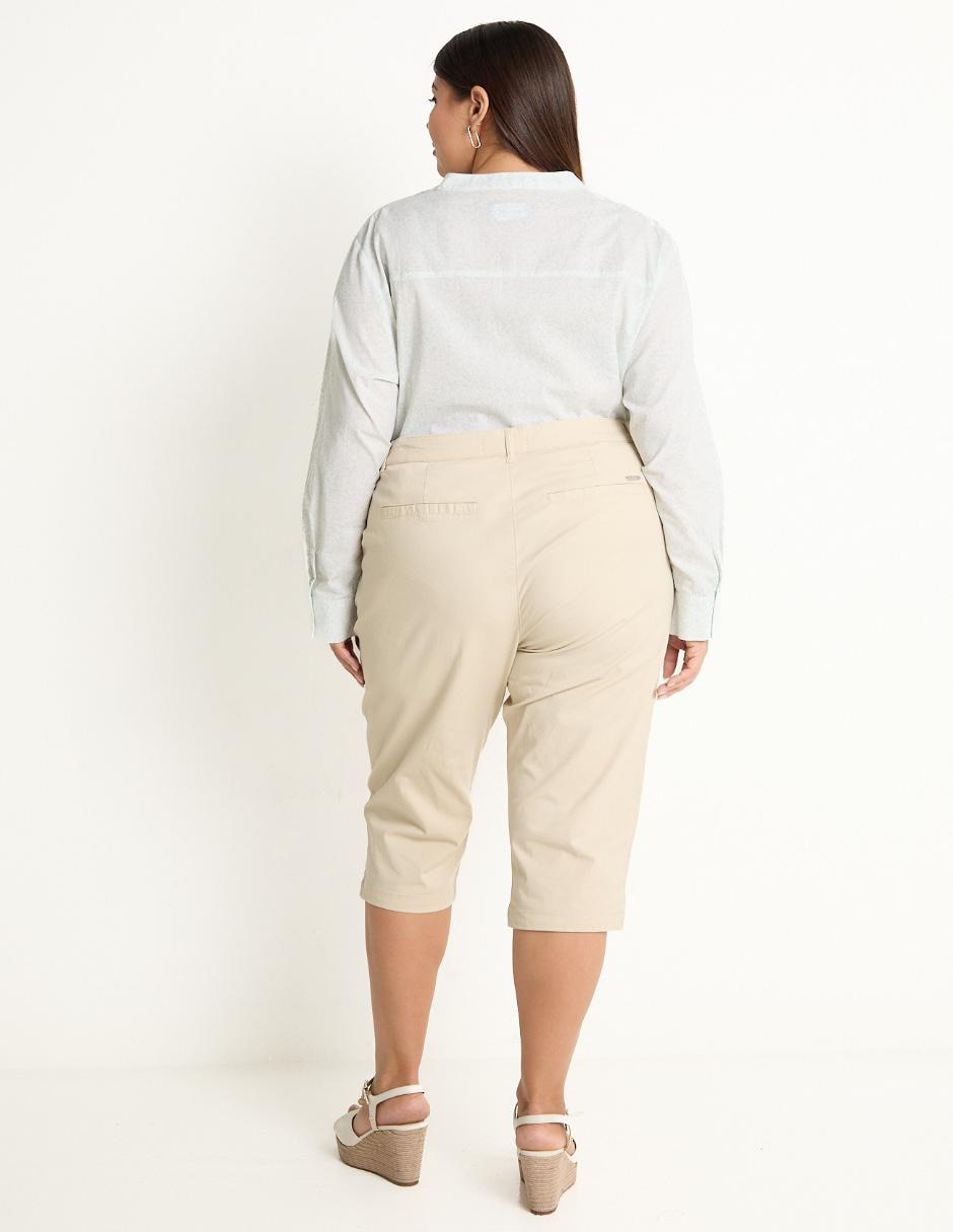 Pantalón capri regular para mujer 4
