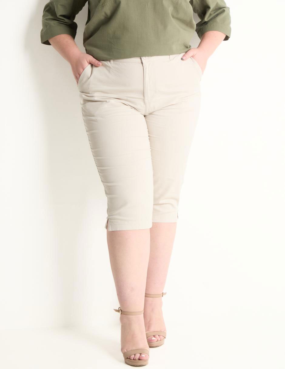 Pantalón capri regular para mujer Pantalón capri regular para mujer
