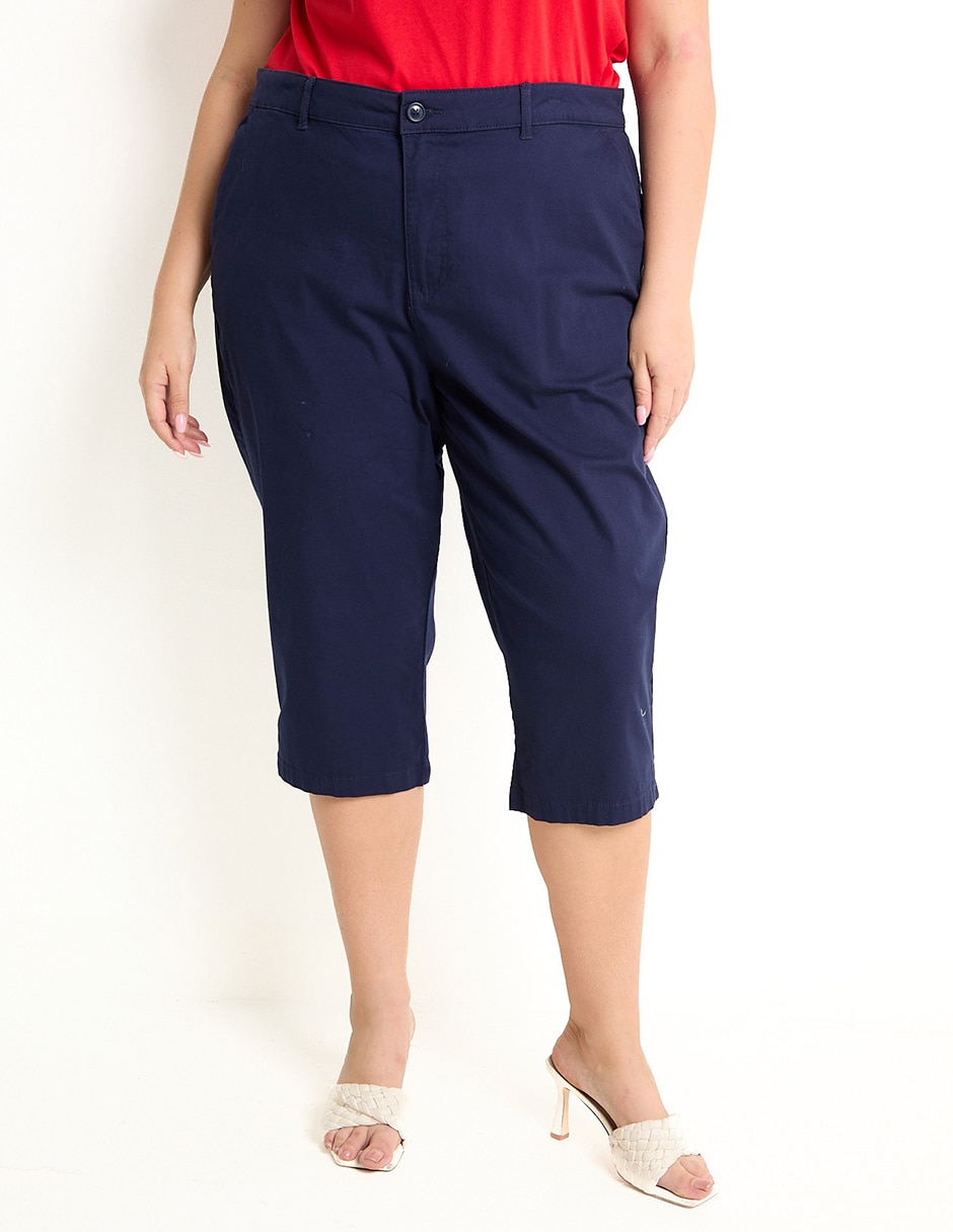 Pantalón capri regular para mujer