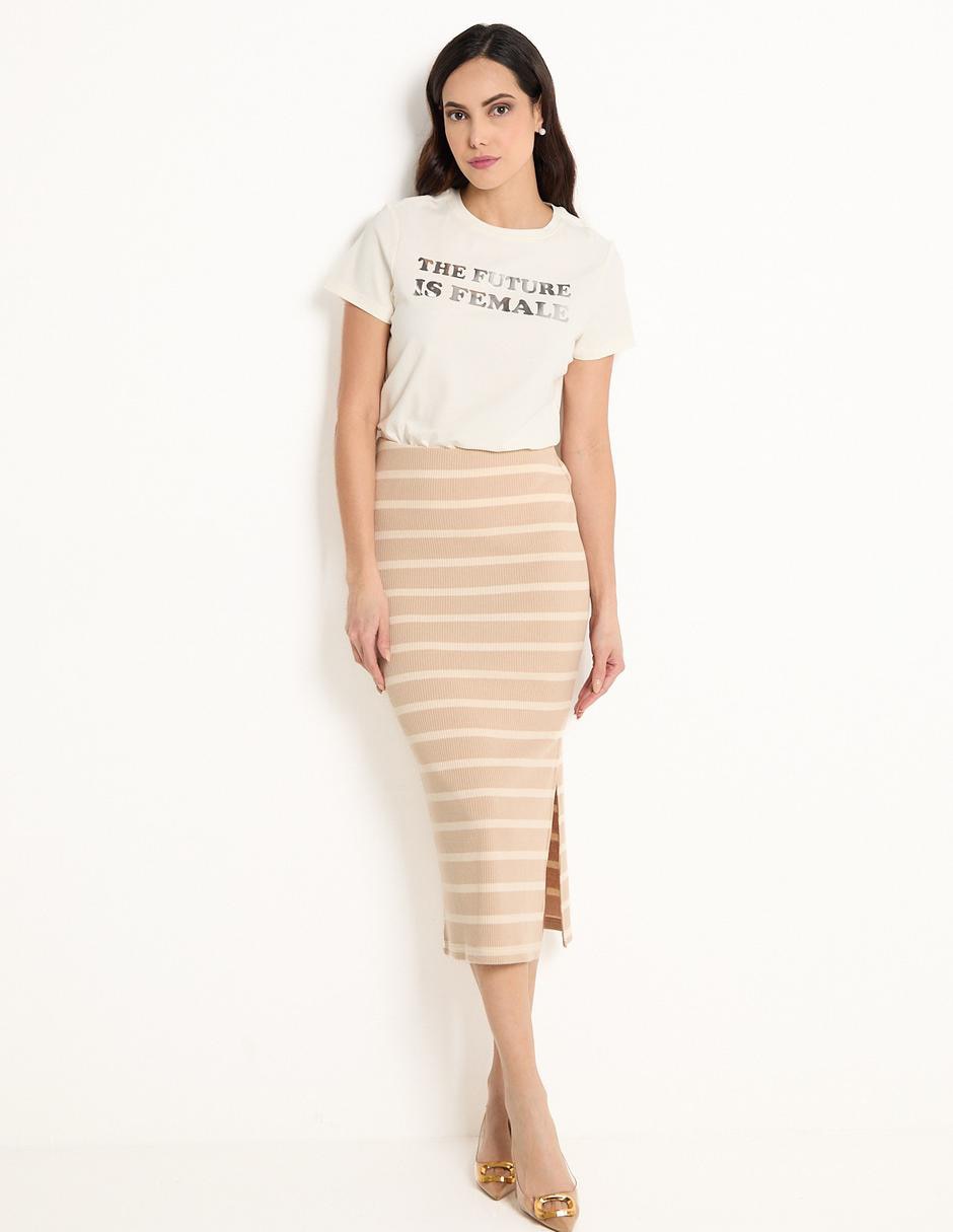 Falda crop Metropolis a la cintura