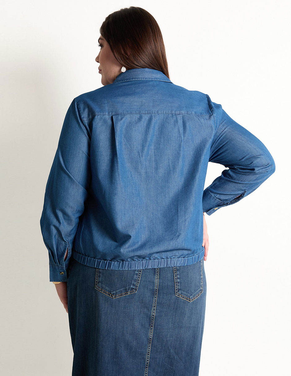 Blusa manga larga para mujer