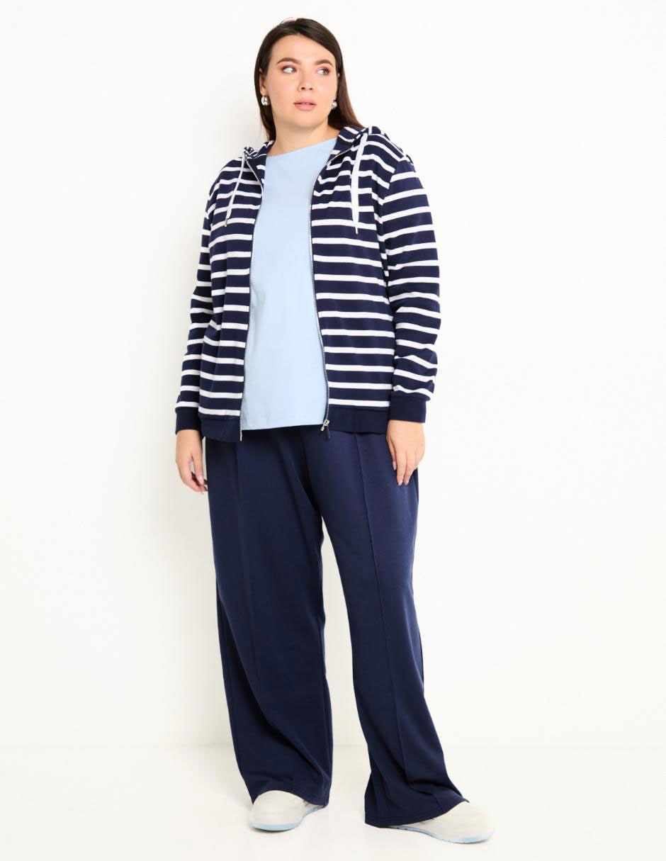 Pants amplio Contempo Plus con elástico para mujer