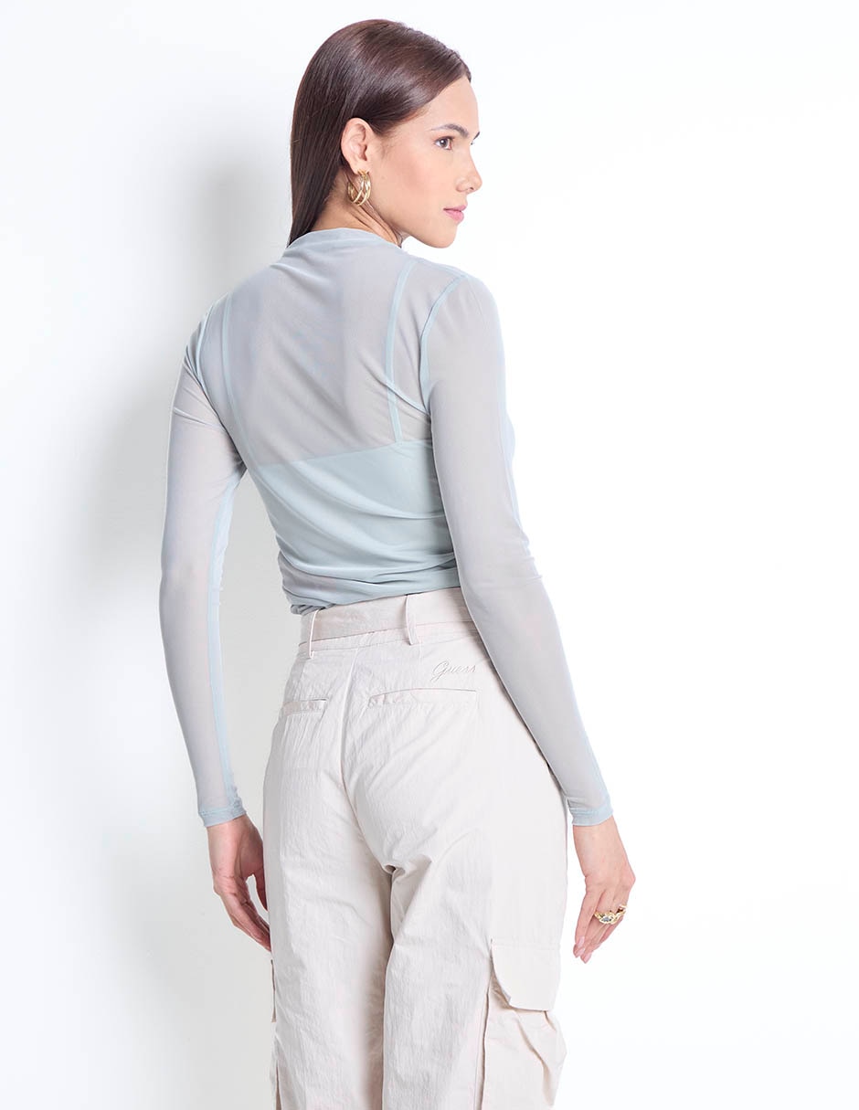 Blusa manga larga para mujer
