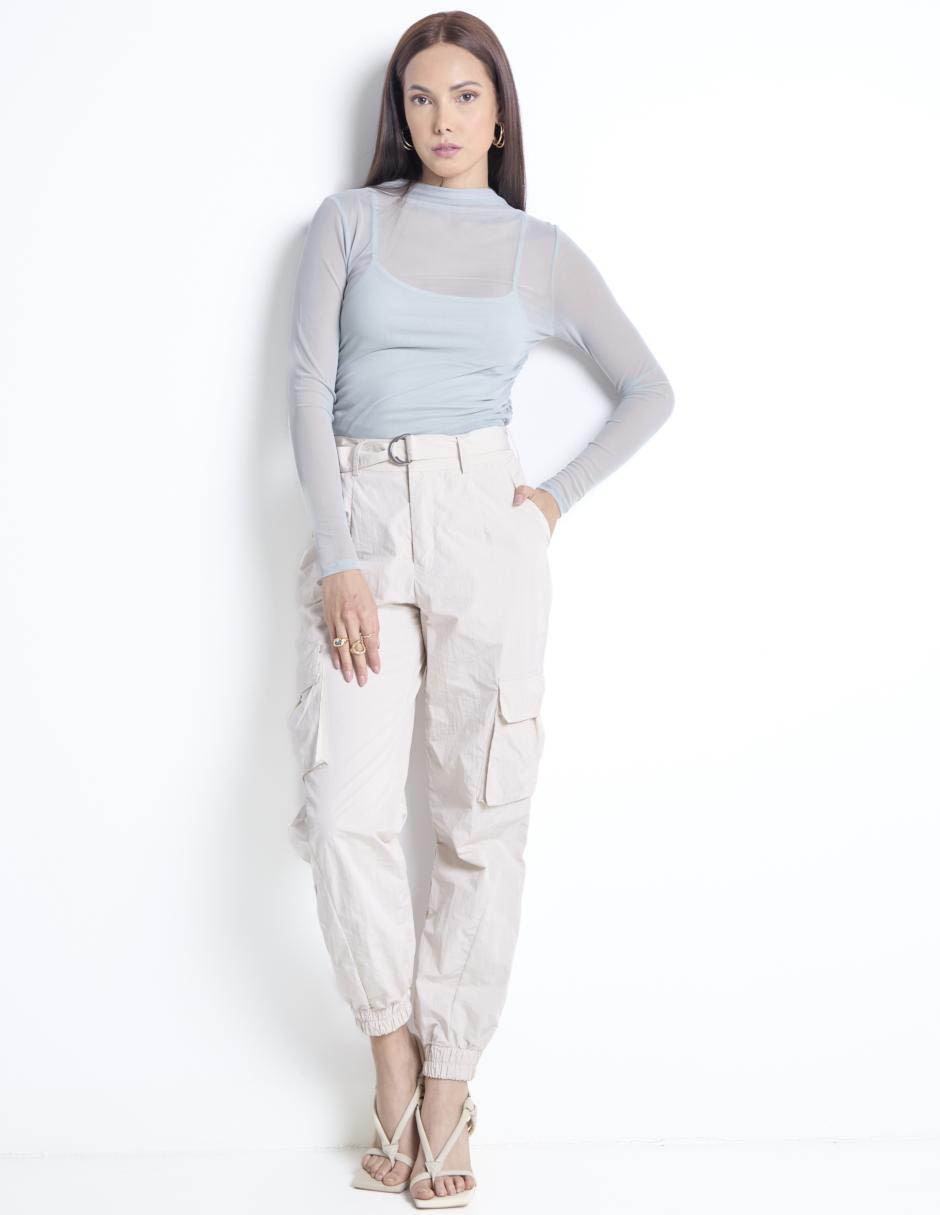 Blusa manga larga para mujer