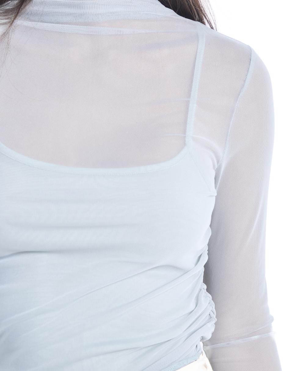 Blusa manga larga para mujer