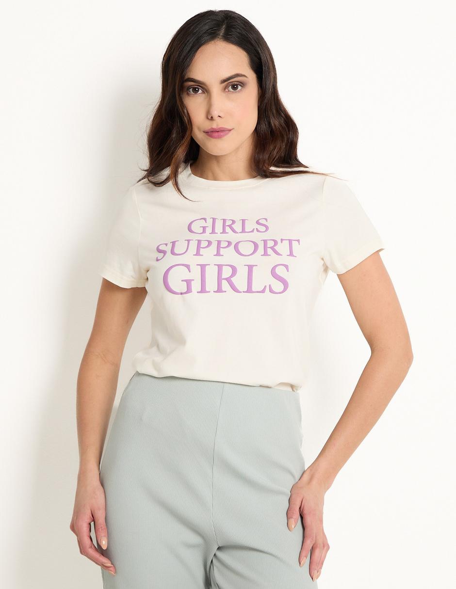 Playera manga corta cuello redondo mujer Playera manga corta cuello redondo mujer