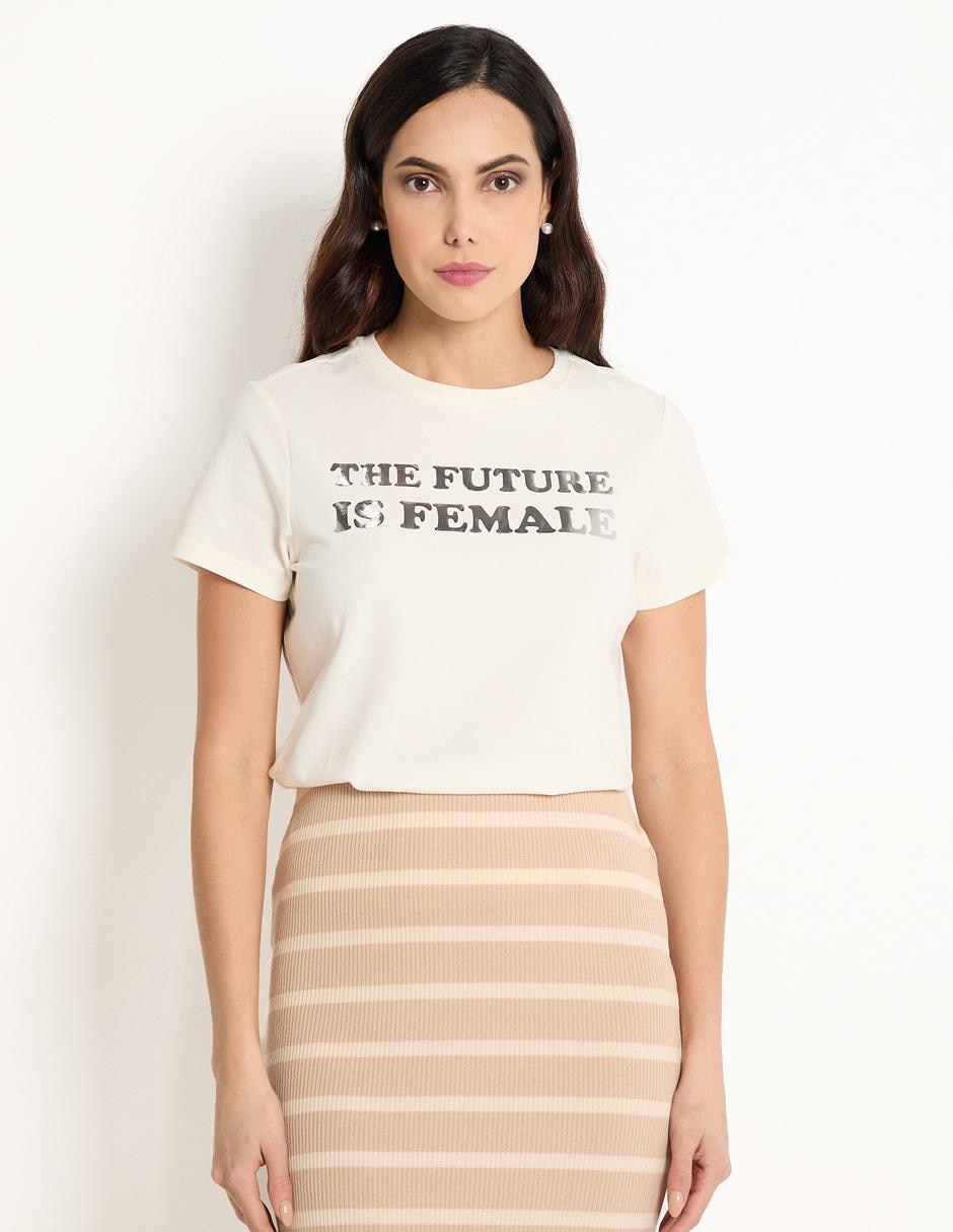 Playera manga corta cuello redondo mujer Playera manga corta cuello redondo mujer