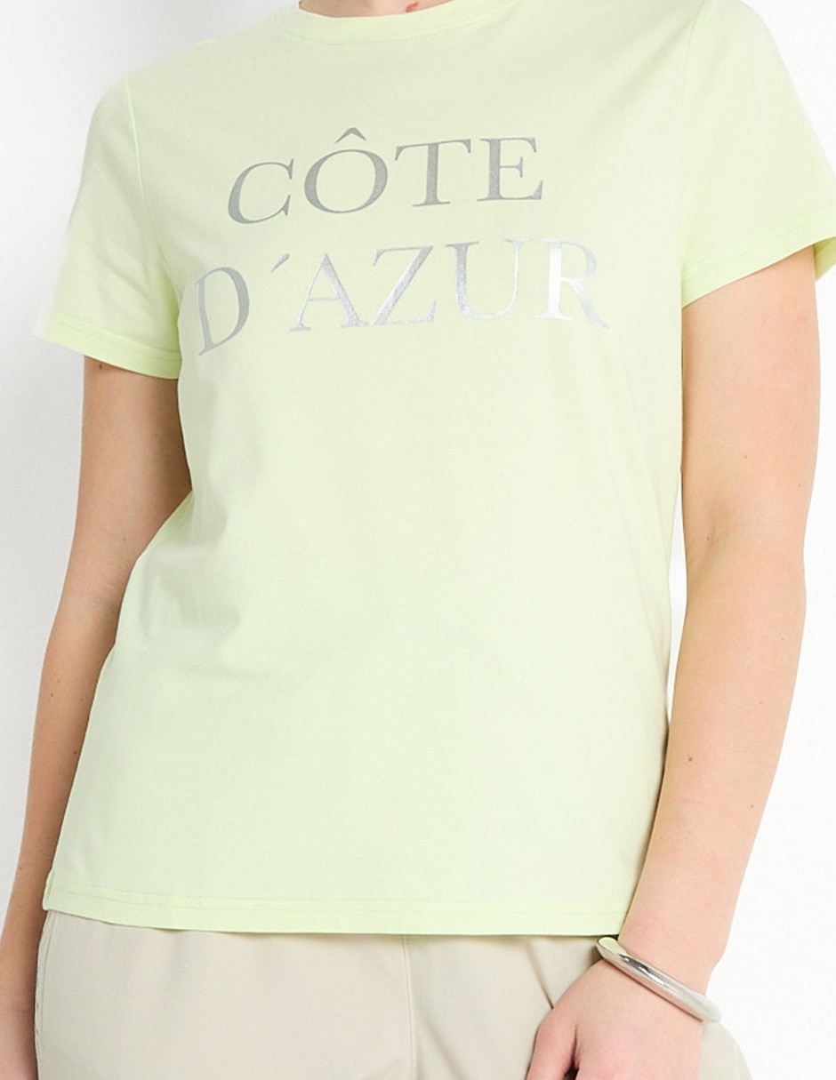 Playera manga corta cuello redondo mujer 2