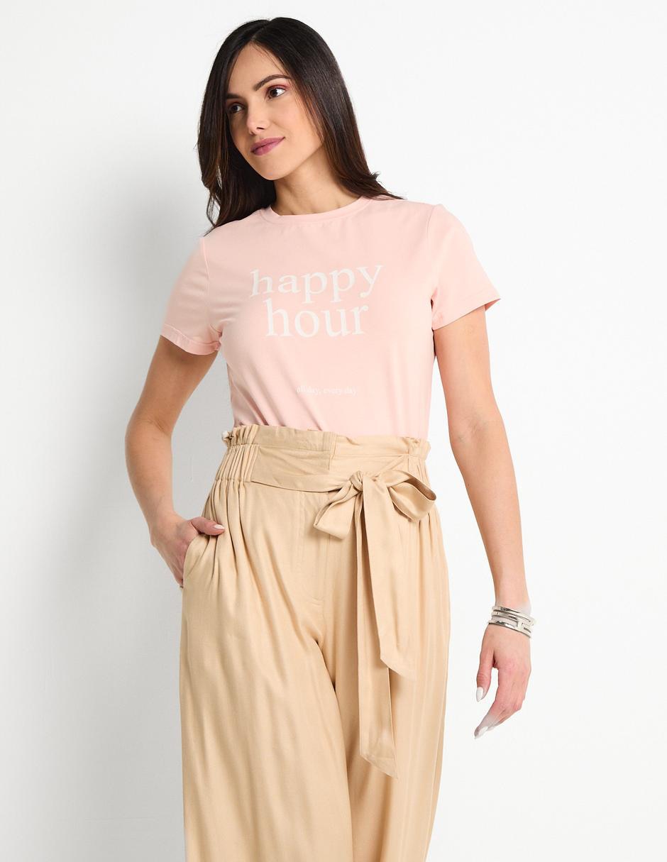 Playera manga corta cuello redondo mujer Playera manga corta cuello redondo mujer
