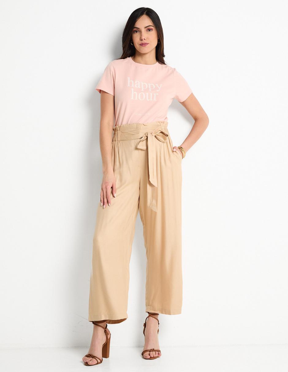 Playera manga corta cuello redondo mujer 4