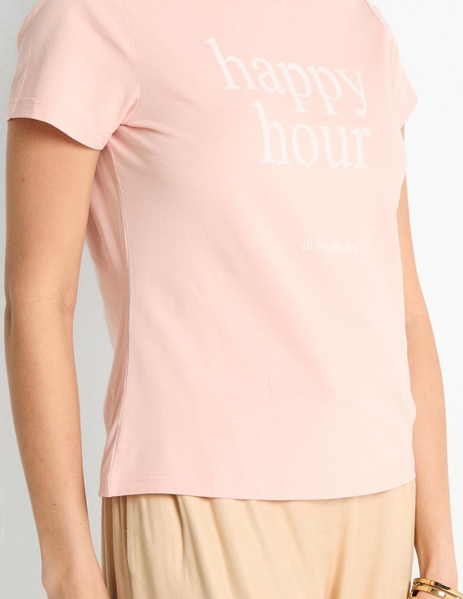 Playera manga corta cuello redondo mujer 2