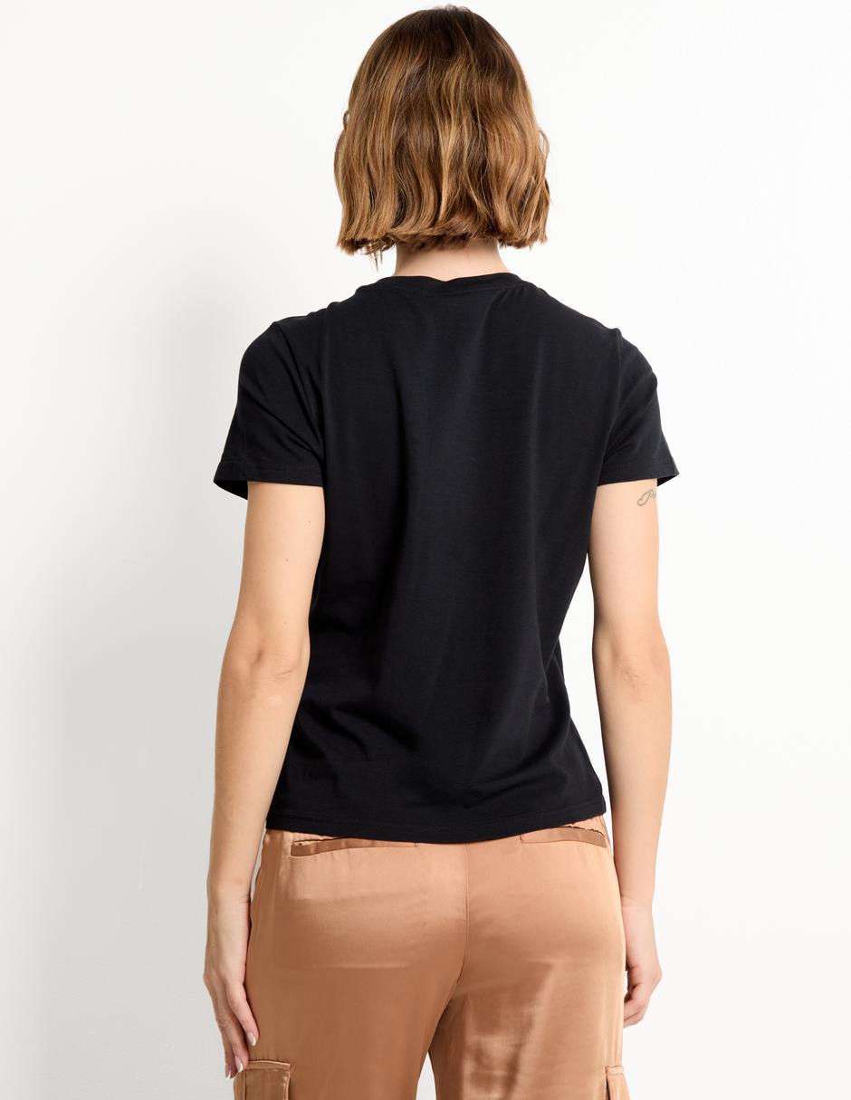 Playera manga corta cuello redondo mujer 4