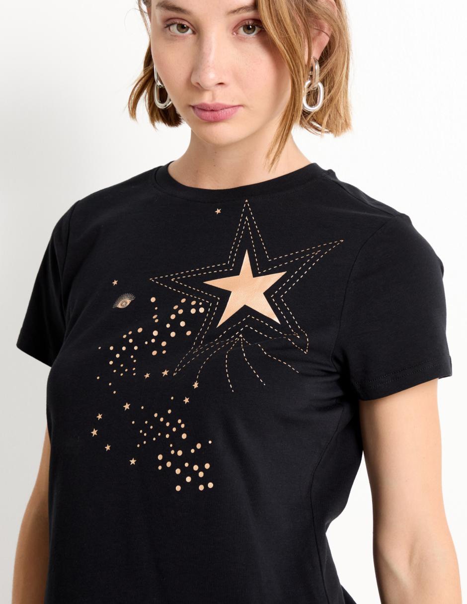 Playera manga corta cuello redondo mujer 2