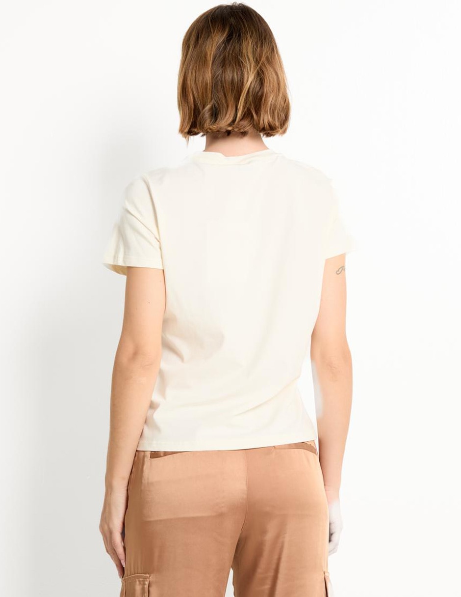 Playera manga corta cuello redondo mujer 5