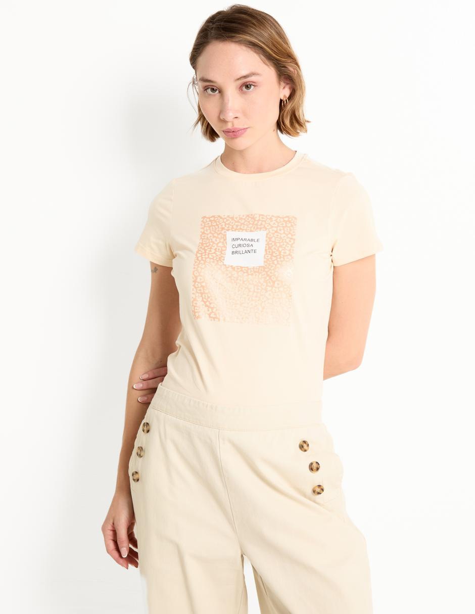 Playera manga corta cuello redondo mujer Playera manga corta cuello redondo mujer