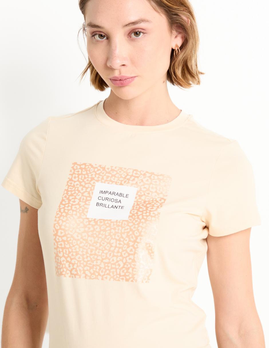 Playera manga corta cuello redondo mujer 3