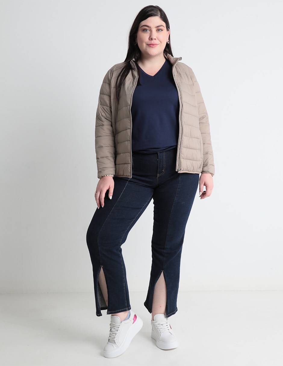 Playera manga corta Weekend Plus cuello v para mujer