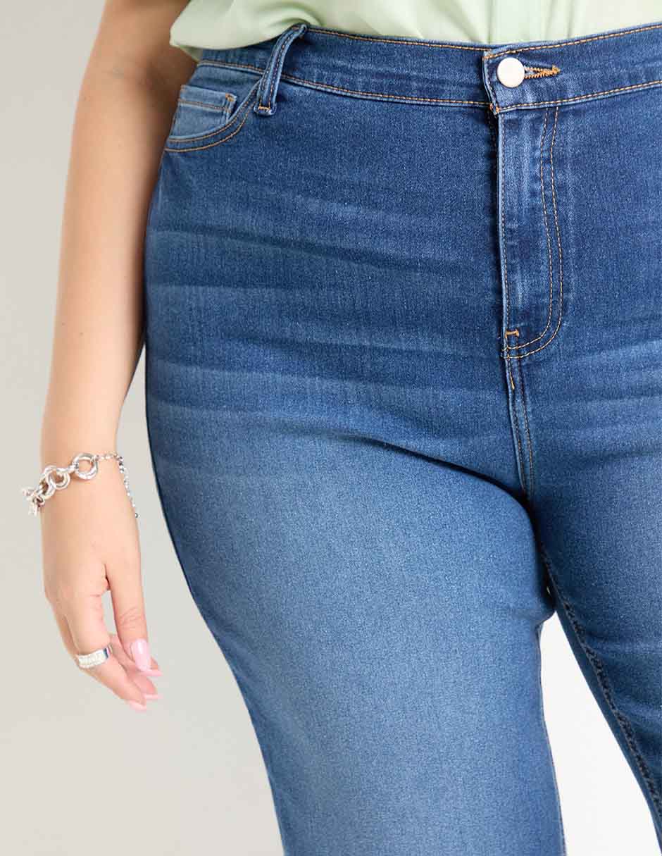 Pantalón capri acampanado para mujer 2
