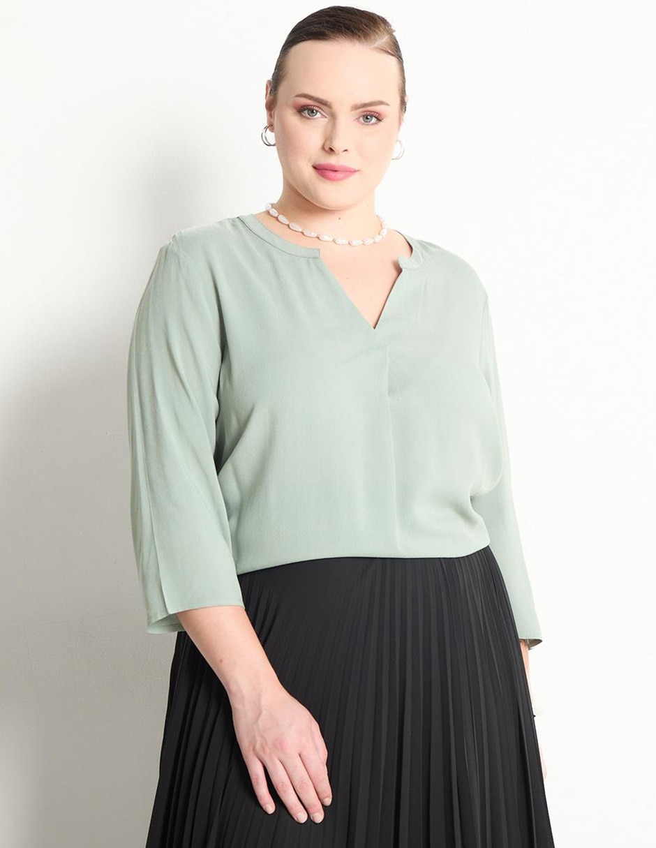 Blusa manga 3/4 para mujer Blusa manga 3/4 para mujer