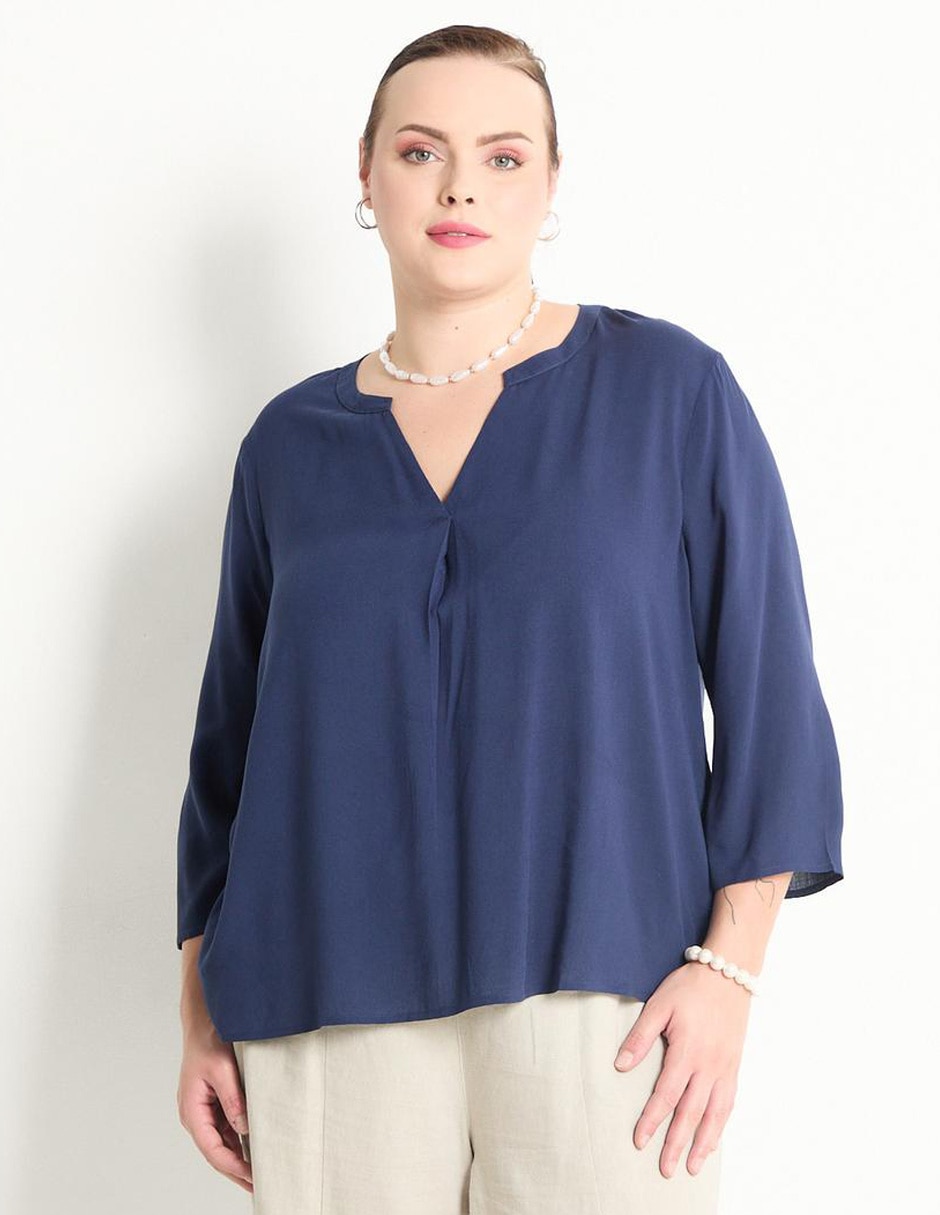Blusa manga 3/4 para mujer Blusa manga 3/4 para mujer