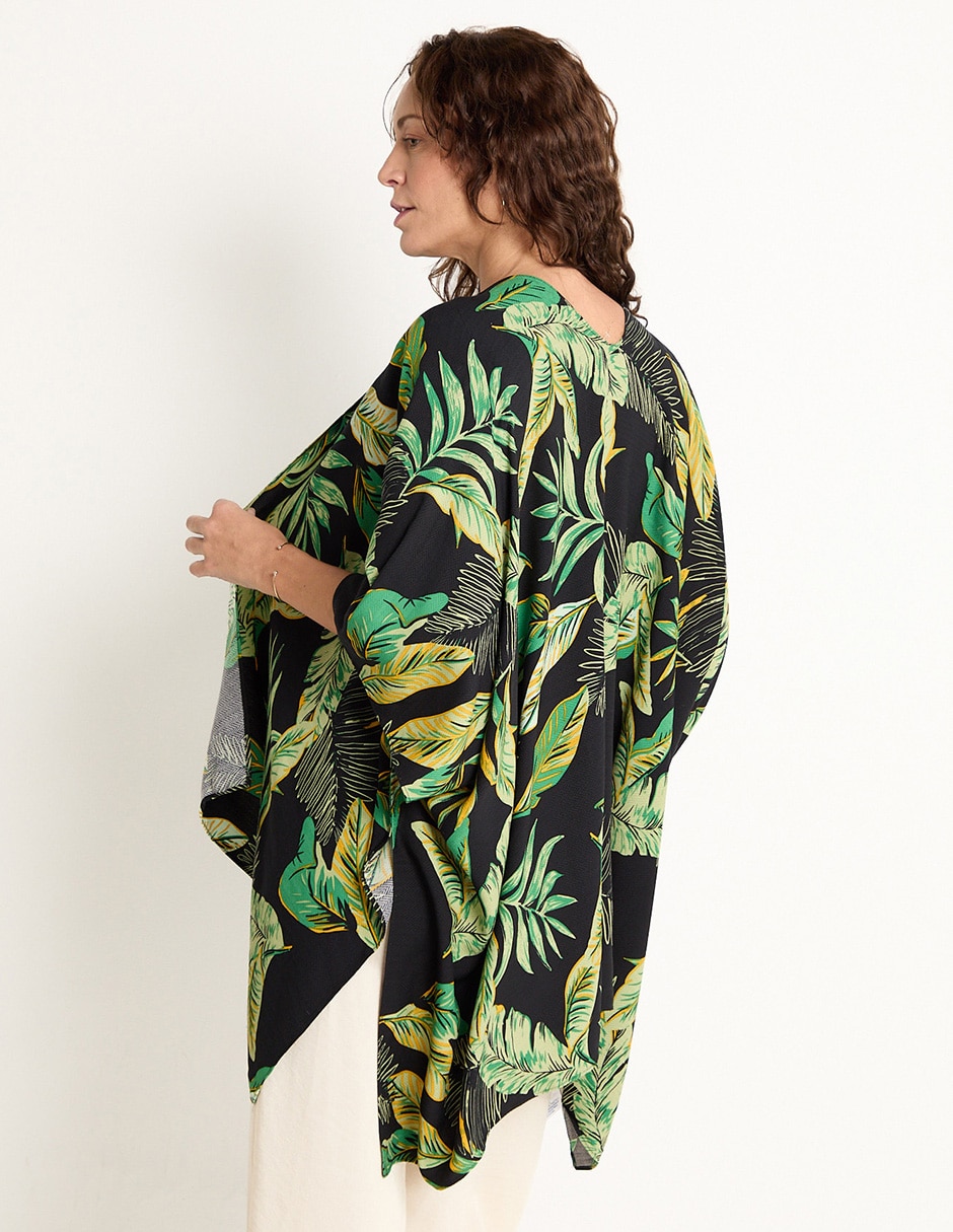 Salida de playa con estampado floral para mujer 2