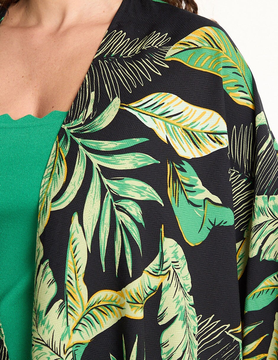 Salida de playa con estampado floral para mujer 4