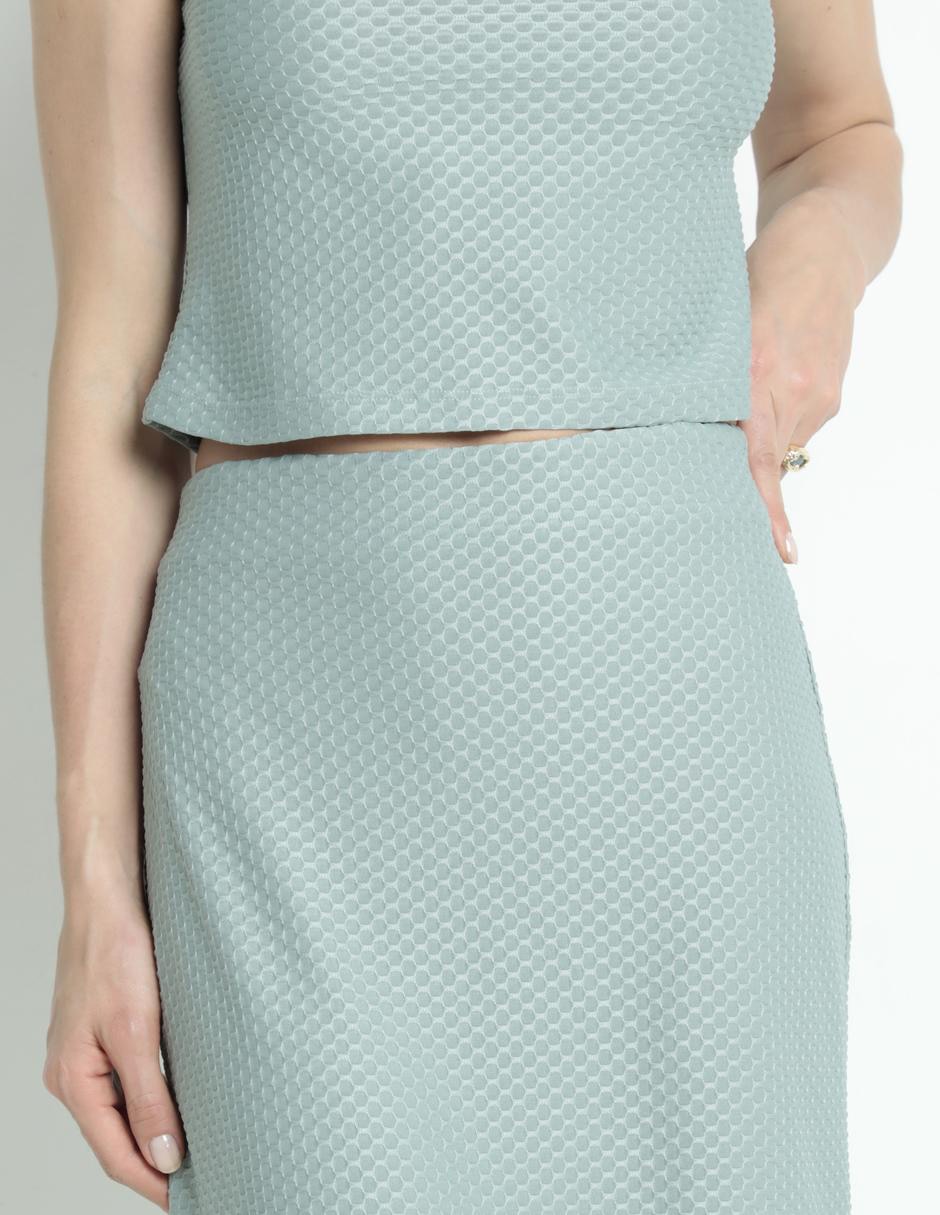 Falda crop a la cintura 4