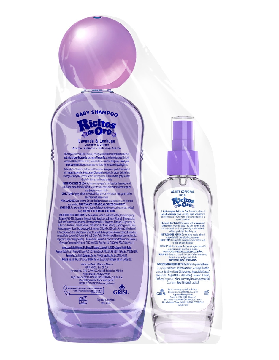 Set de shampoo para cabello Lavanda & Lechuga