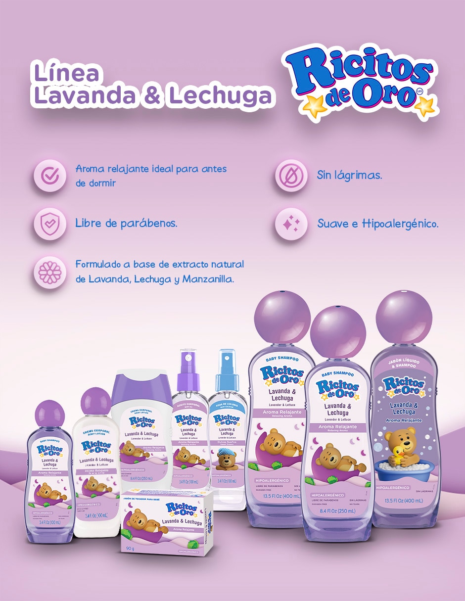 Set de shampoo para cabello Lavanda & Lechuga Set de shampoo para cabello Lavanda & Lechuga