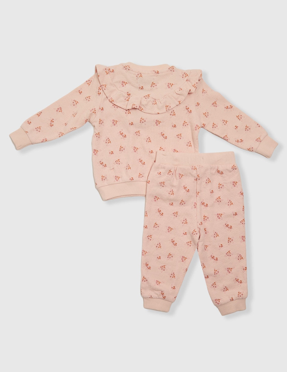 Conjunto de algodón para bebé niña 2 piezas 4