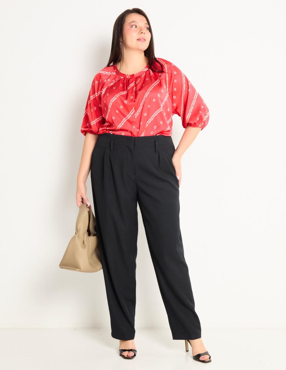 Blusa camisera Kur.Kuma manga larga para mujer 4