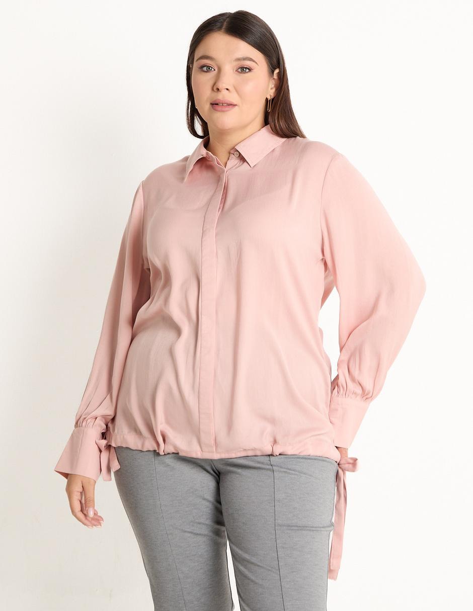 Blusa camisera manga larga para mujer Blusa camisera manga larga para mujer