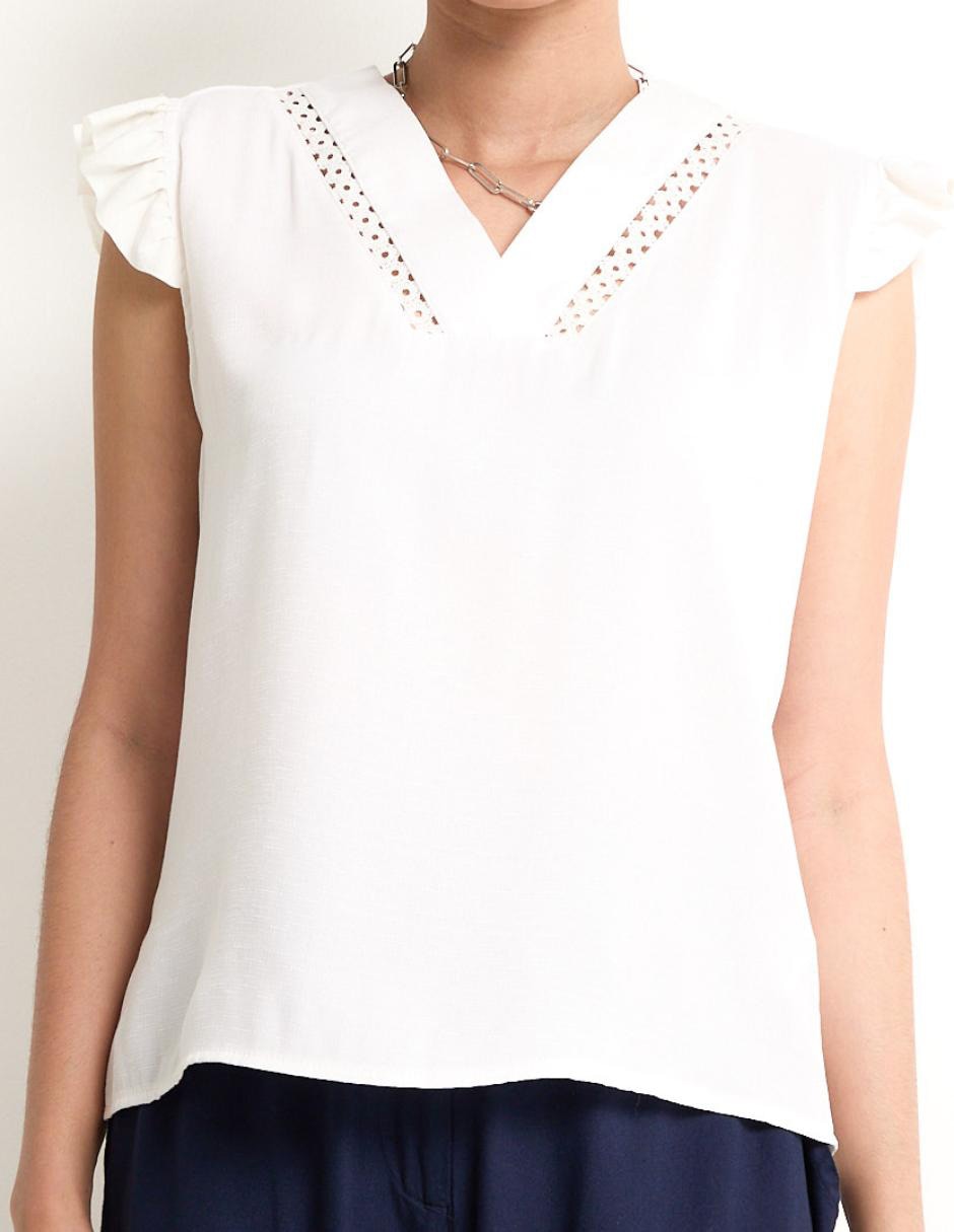 Blusa manga corta para mujer 5
