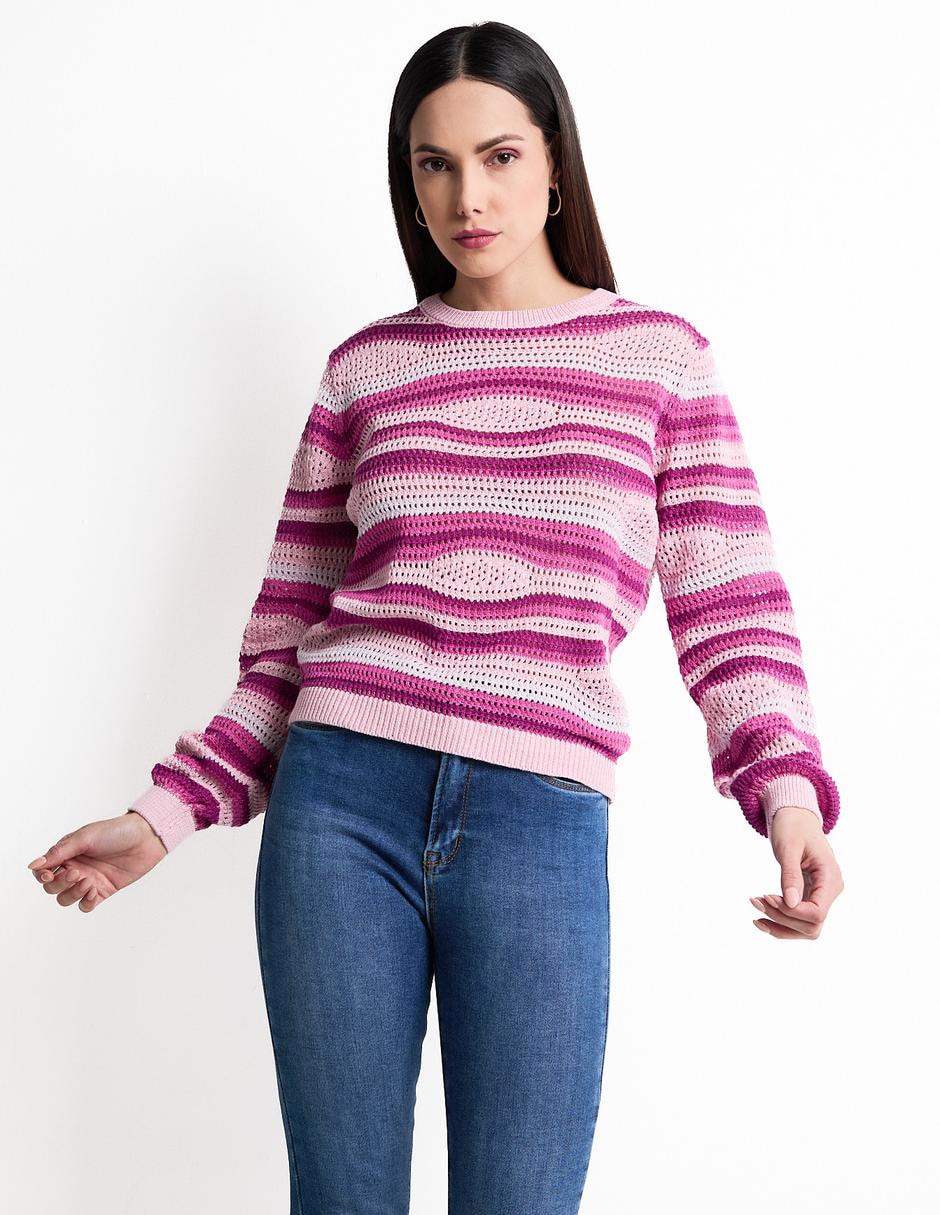 Suéter cuello redondo para mujer Suéter cuello redondo para mujer