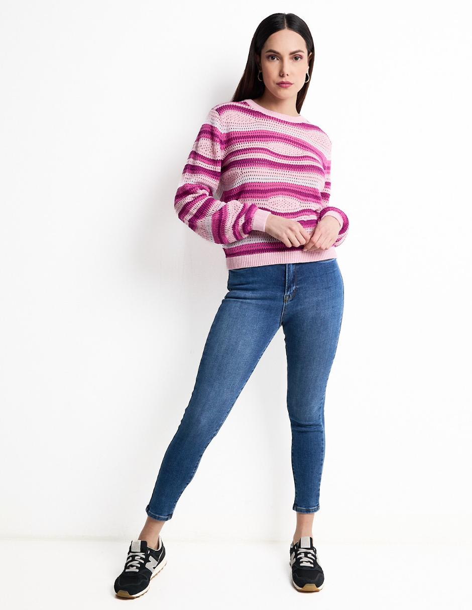 Suéter cuello redondo para mujer 3