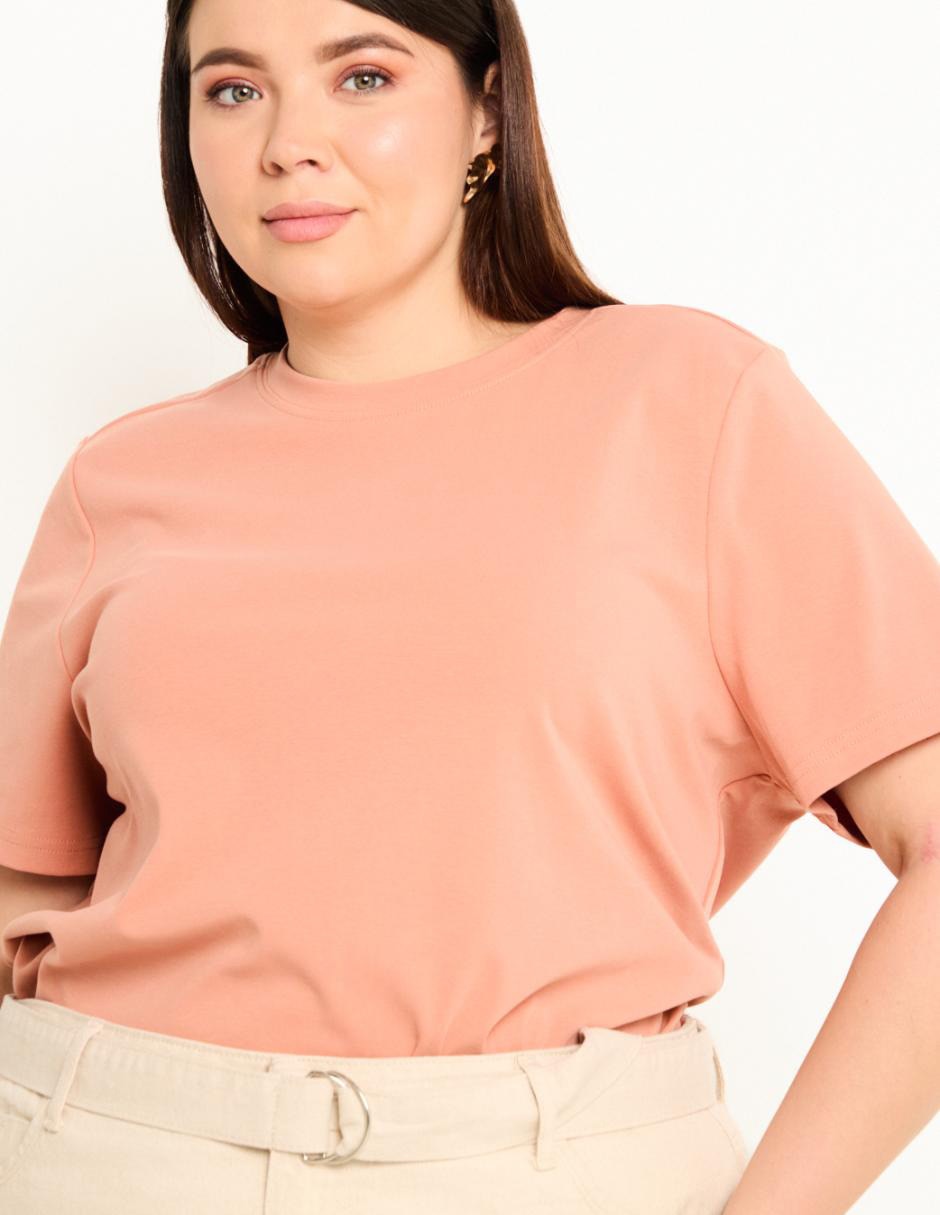 Playera manga corta cuello redondo mujer 3