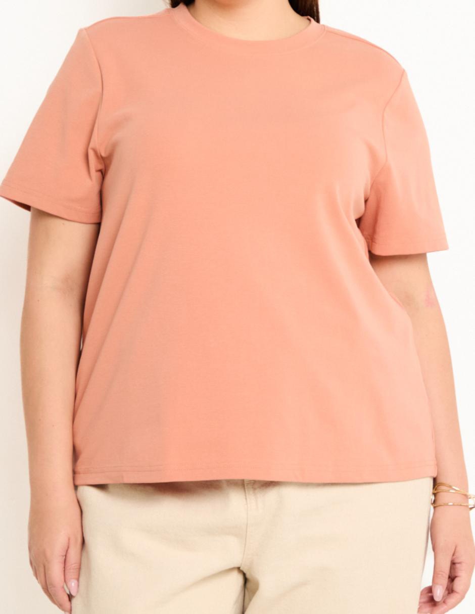Playera manga corta cuello redondo mujer 2