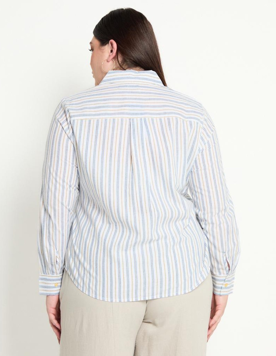 Blusa camisera manga larga para mujer 2
