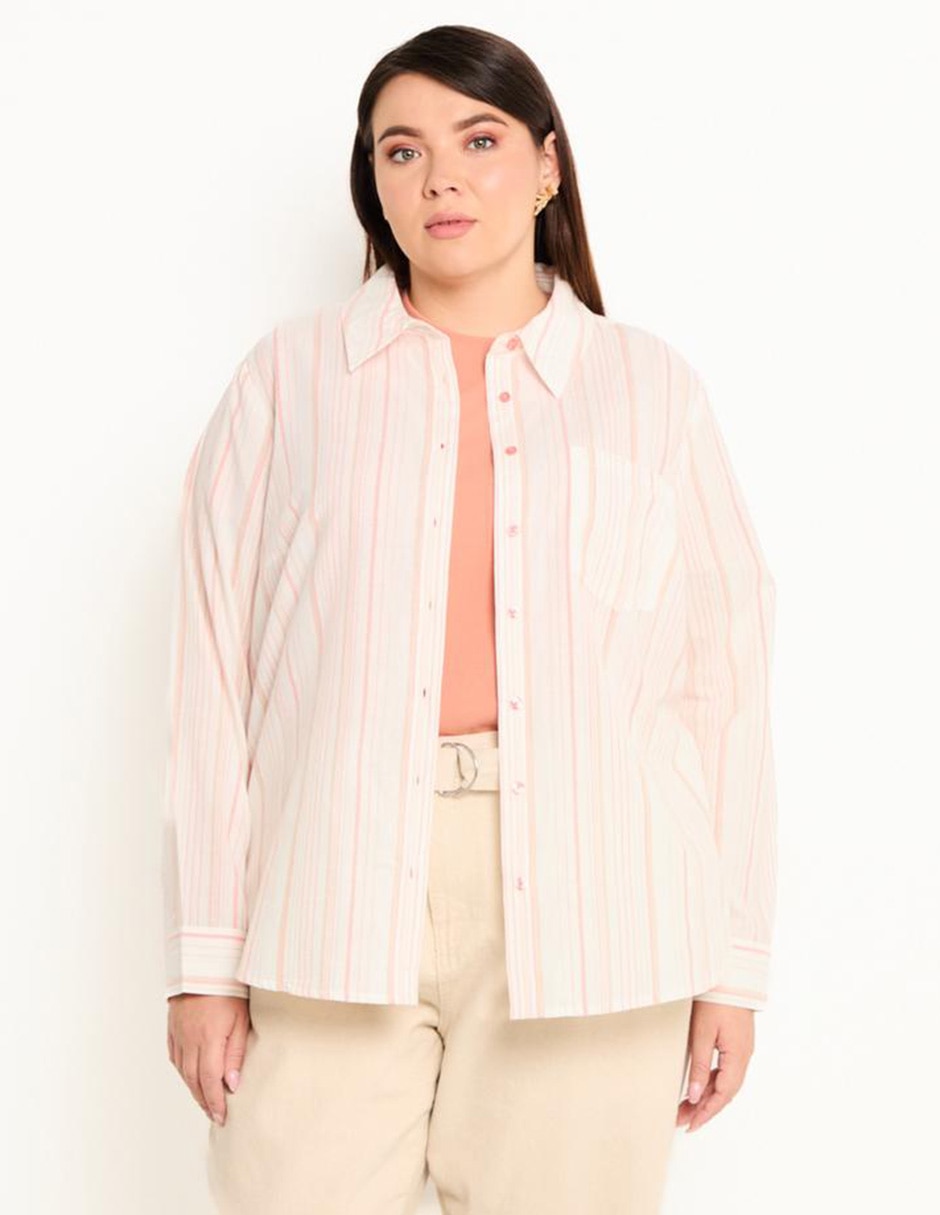 Blusa camisera manga larga para mujer Blusa camisera manga larga para mujer