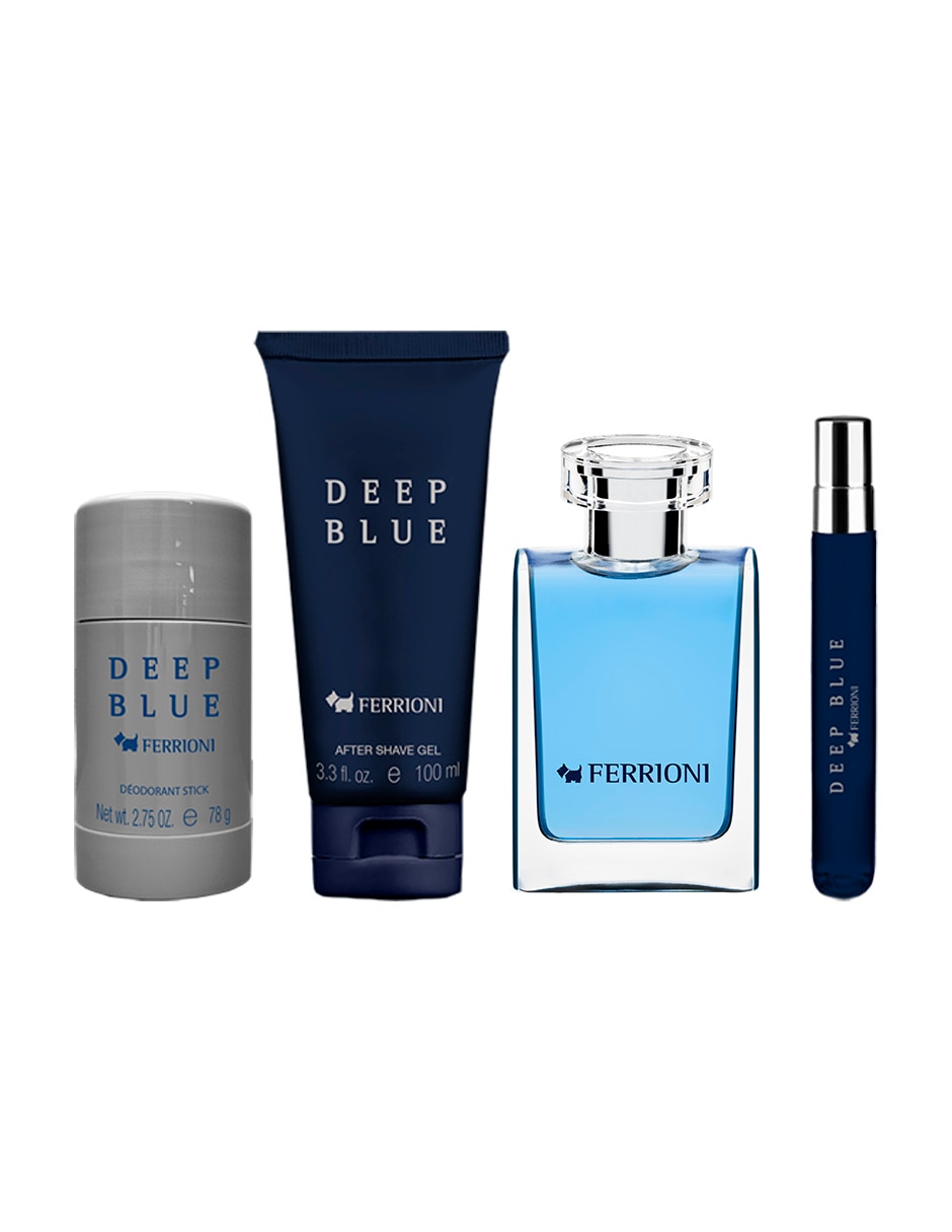 Set Eau de toilette Ferrioni Deep Blue para hombre