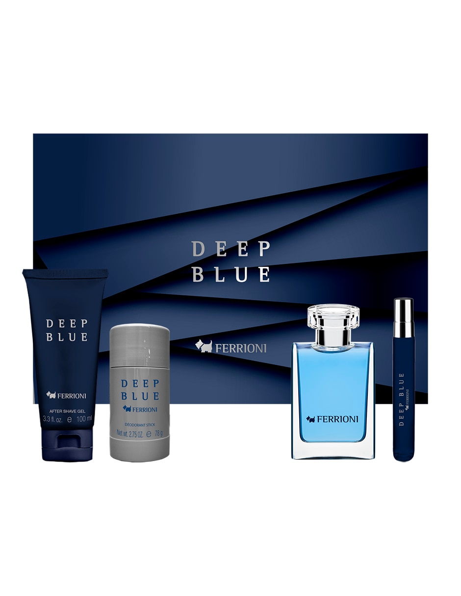 Set Eau de toilette Ferrioni Deep Blue para hombre