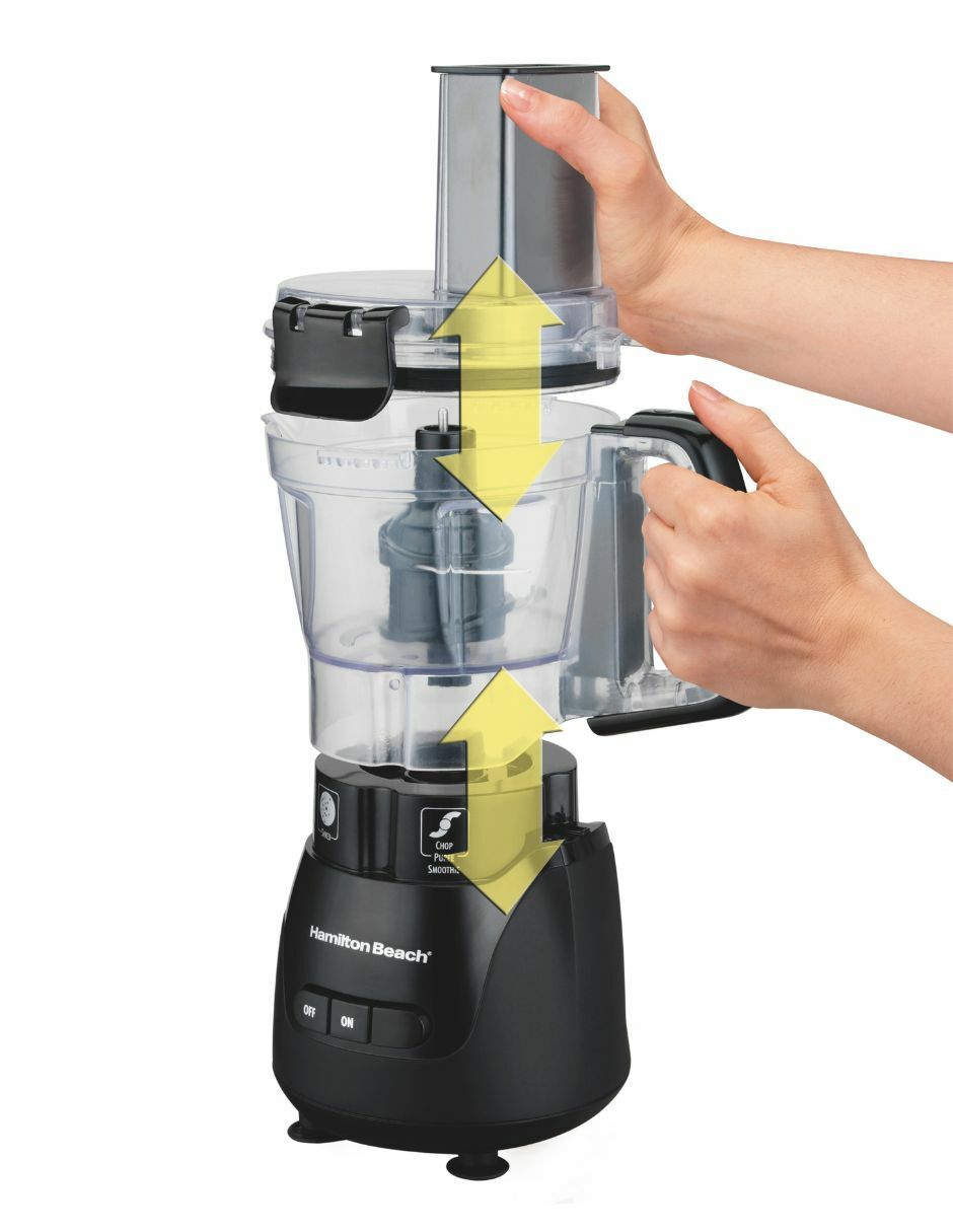 Procesador de alimentos Hamilton Beach cuchillas de acero inoxidable
