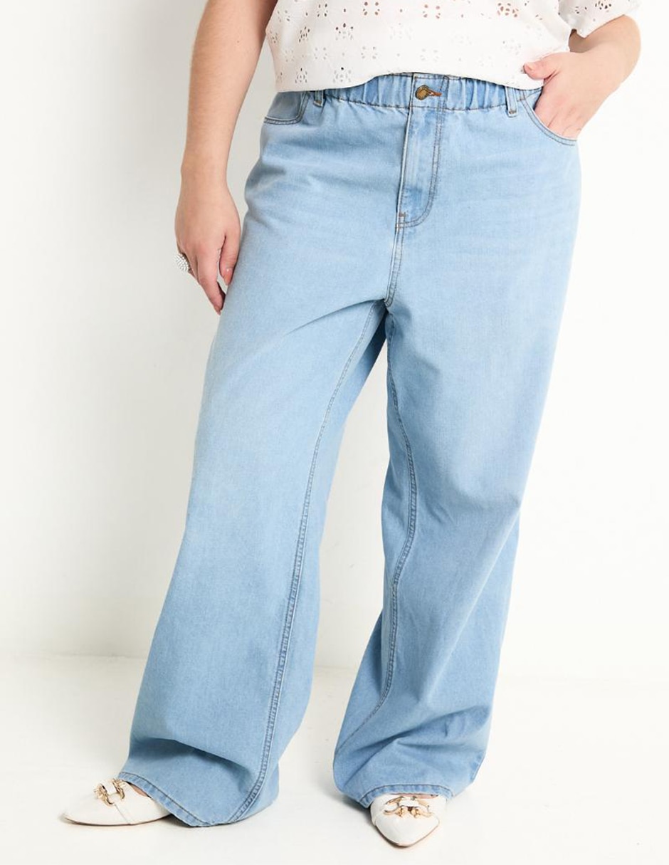 Jeans wide leg para mujer