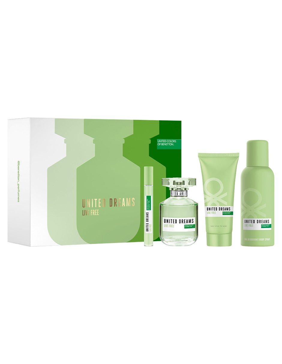Kit Eau de toilette United Dreams Live Free para mujer Kit Eau de toilette United Dreams Live Free para mujer
