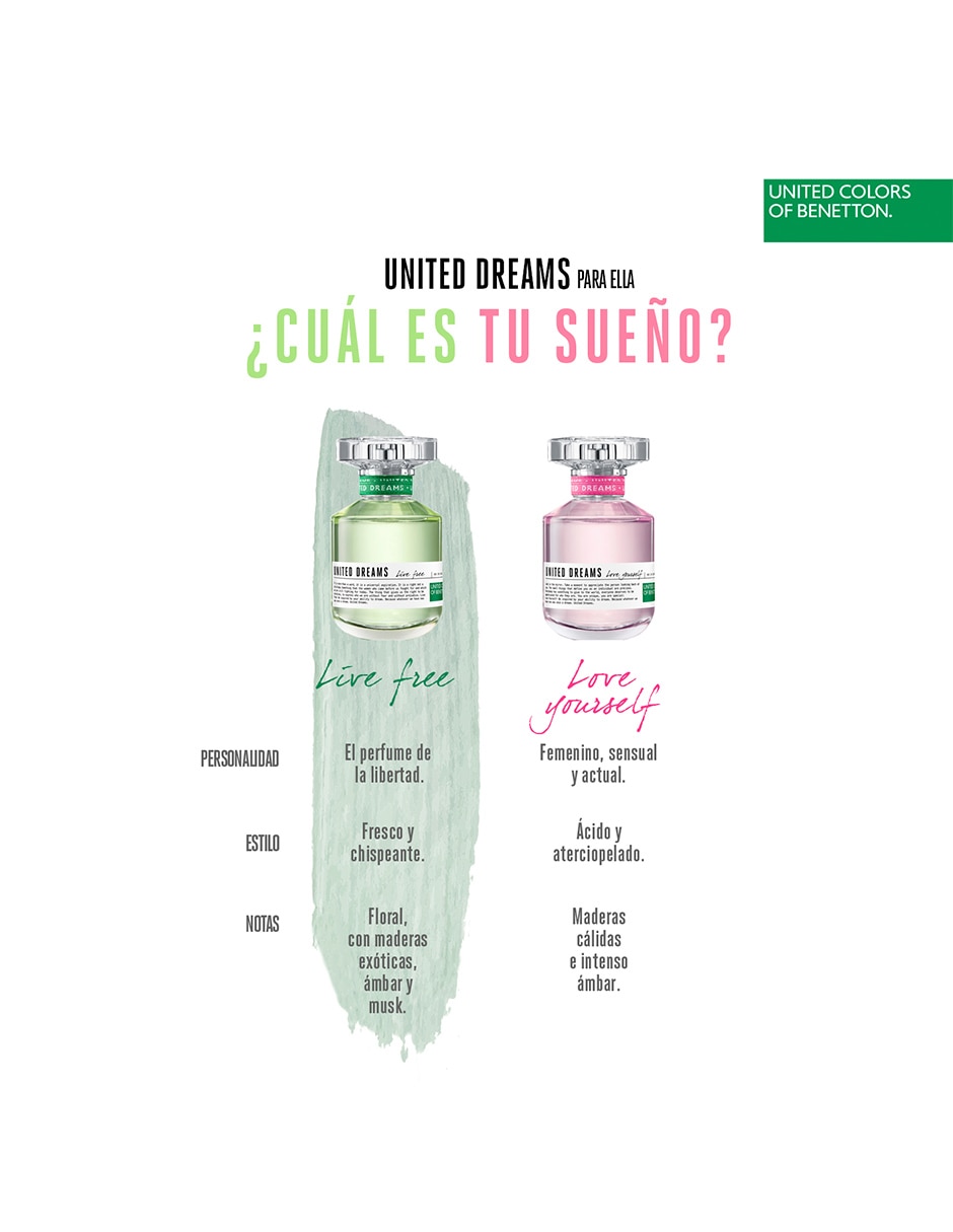 Kit Eau de toilette United Dreams Live Free para mujer 2