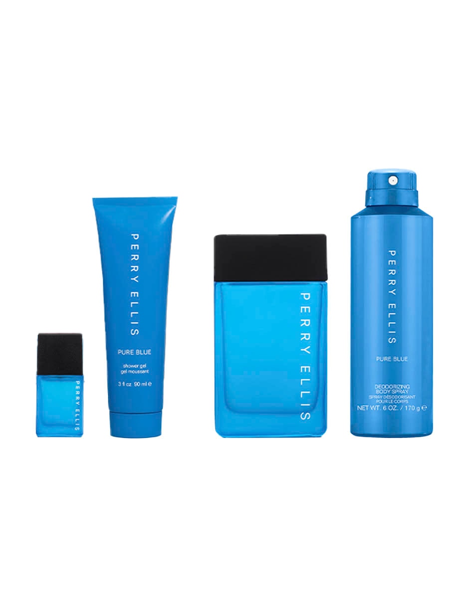 Set Eau de toilette Perry Ellis Pe Pure Blue para hombre