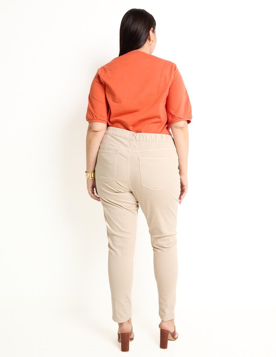 Jeans skinny corte cintura para mujer 2