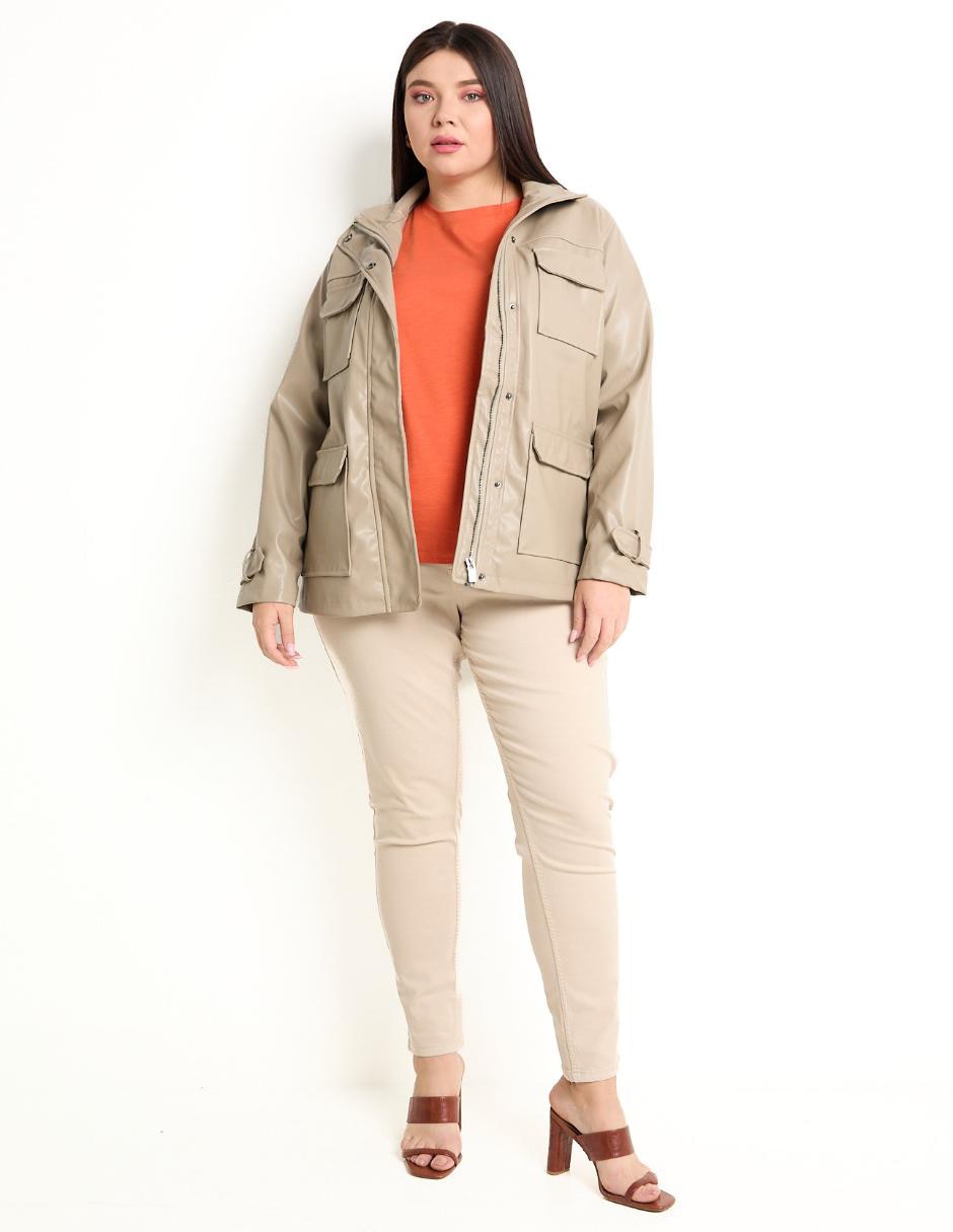 Jeans skinny corte cintura para mujer 3