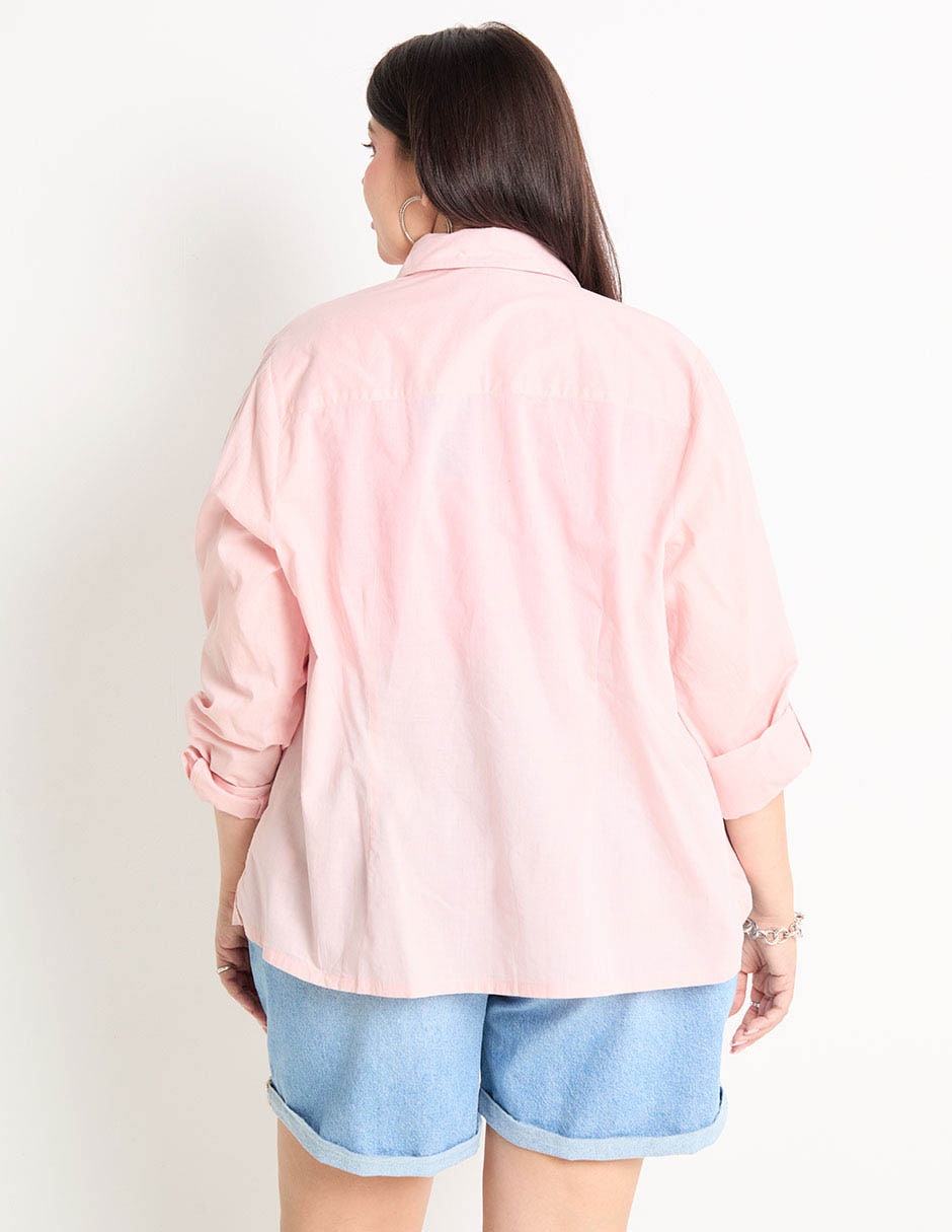 Blusa camisera Kur.Kuma manga larga para mujer 5