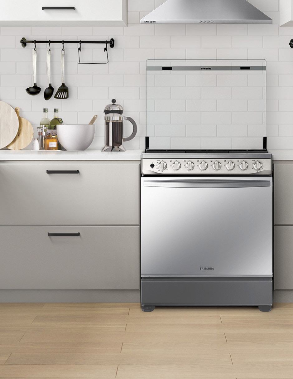 Estufa de piso a Gas natural/lp De Piso 76.7 cm NX52T5412MS/AX de 6 quemadores 4